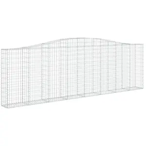 HELLOSHOP26 Panier de gabions clôture cage mur de soutènement arqué 40... pas cher
