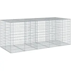Helloshop26 - Panier gabion clôture cage mur de soutènement avec couve... pas cher