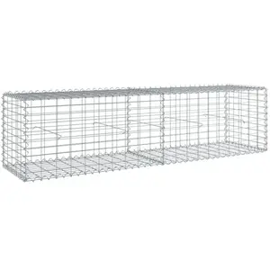 Helloshop26 - Panier gabion clôture cage mur de soutènement avec couve... pas cher