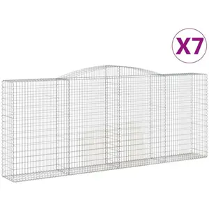 Helloshop26 - Lot De 7 Paniers À Gabions Clôture Cage Mur De Soutèneme... pas cher