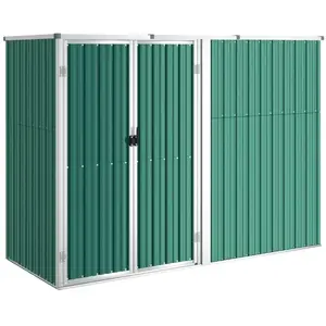 HELLOSHOP26 Abri de jardin cabane cabanon maison de stockage remise exterieur hangar outils robuste 225 x 89 x 161 cm acier galvanis pas cher