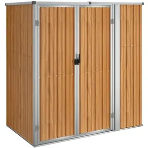 HELLOSHOP26 Abri de jardin cabane cabanon maison de stockage remise exterieur hangar outils robuste 161 x 89 x 161 cm acier galvanis pas cher