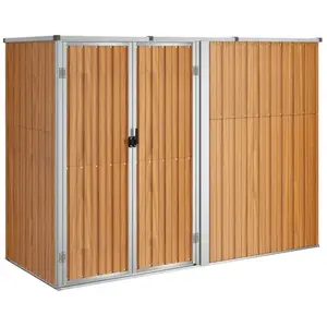HELLOSHOP26 Abri de jardin cabane cabanon maison de stockage remise exterieur hangar outils robuste 225 x 89 x 161 cm acier galvanis pas cher