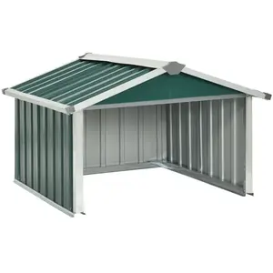Comparateur de prix : Helloshop26 Abri tondeuse robot de jardin 92 x 97 x 63 cm acier galvanisé vert 02_0022395