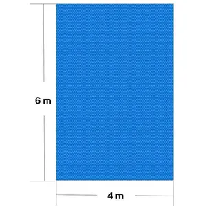 Bâche à bulles - Couverture de piscine solaire - 4x6 m - Bleu - Rectan...Vendu parcdiscount