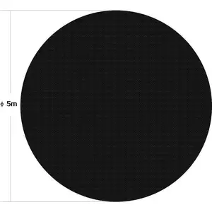 HELLOSHOP26 Bache a bulles ronde 5 m couverture de piscine solaire chauffage de bassin noir pas cher