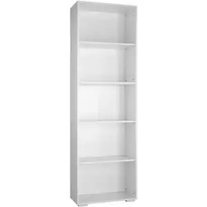Comparateur de prix : HELLOSHOP26 Bibliotheque etagere armoire meuble de rangement 5 niveaux 190 cm blanc