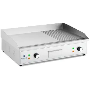 Helloshop26 - Plancha électrique - 727 x 420 mm - rainurée + lisse - 4...Vendu parnature-et-decouvertes