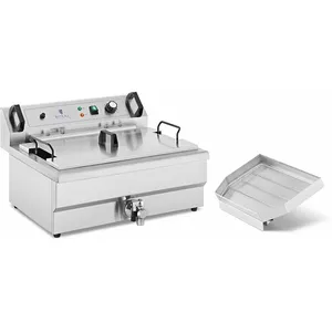 HELLOSHOP26 Friteuse à beignets 23 litres 230 volts professionnel acier inoxydableVendu parcarrefour