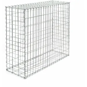 HELLOSHOP26 Gabion 100 x 100 x 30 cm mur pierre paroi bordure de jardin espalier clôture panier pas cher