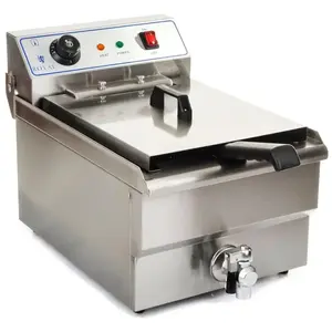 Comparateur de prix : Friteuse acier inox 1 bac 10 litres cuve et resistance amovible robine...