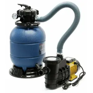 Helloshop26 Filtre a sable systeme de filtration pompe de filtration pompe de piscine 6.000 l/h