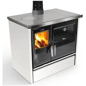 Cuisinière à Bois Traditionnelle Lacunza 7t BlancVendu parcarrefour