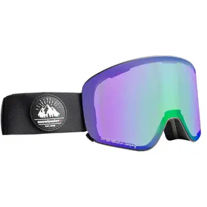 Snowleader - Moon Mixed Black Goggle Blue - Moon Mixed Black Goggle Blue Snowleader  - Noir pas cher