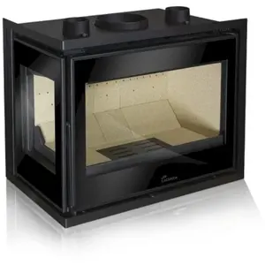 Insert à Bois Lacunza Adour 600 Cli Verre Côté Gauche