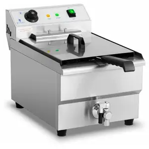 Comparateur de prix : Friteuse electrique professionnelle restaurant 16 litres 6 000 watts robinet de vidange zone froide