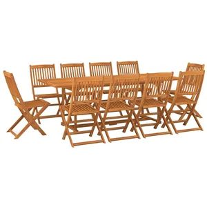 HELLOSHOP26 Mobilier à dîner de jardin 11 pièces bois d'acacia massif 02_0014734 pas cher