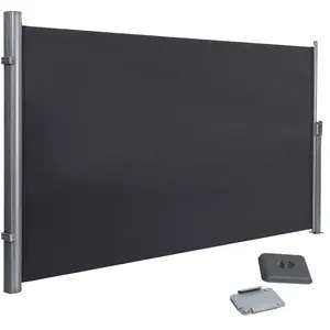 Store lateral pour balcon terrasse brise vue pare soleil gris fonce 16...Vendu parcdiscount