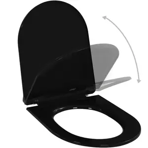 HELLOSHOP26 Abattant WC à fermeture en douceur siège de toilette cuvette lunette de toilette salle de bains maison restaurant magasin hôtel noir 02_0002909Vendu parrue-du-commerce