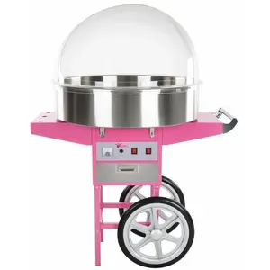 Helloshop26 Machine à barbe à papa professionnelle diamètre 72 cm avec chariot et ... pas cher