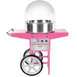 Helloshop26 Machine à barbe à papa professionnelle diamètre 52 cm avec chariot et ... pas cher