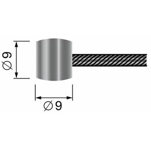 Câble souple tonneau universel - 2500 mm