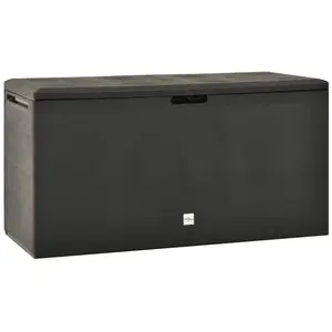 HELLOSHOP26 Coffre boîte meuble de jardin rangement 114 x 47 x 60 cm anthracite