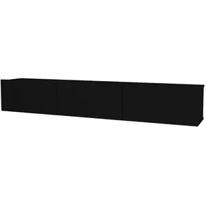 HELLOSHOP26 Meuble TV 180 x 31 x 29,5 cm noir pas cher