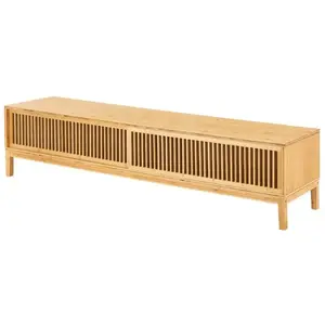 Helloshop26 Meuble TV bambou 140 x 40 x 38 cm naturel 03_0007872 pas cher