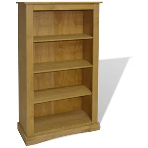 HELLOSHOP26 Étagère armoire meuble design bibliothèque à 4 niveaux pin 150 cm marron 2702017/2Vendu parcdiscount