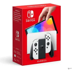 Nintendo Switch (modèle OLED) avec station d accueil et manettes Joy-C... pas cher