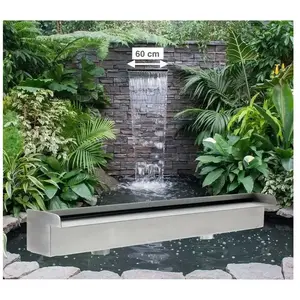 Le Poisson Qui Jardine - Cascade - Lame D'Eau 60 cm Inox Pour Bassin D...