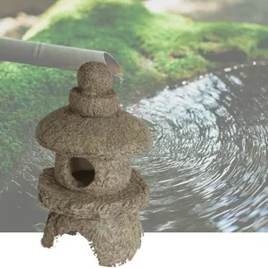 Le Poisson Qui Jardine - Décoration De Bassin De Jardin, Pagode Beige,... pas cher