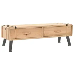 HELLOSHOP26 Meuble tele buffet tv television design pratique bois de sapin massif 120 cm