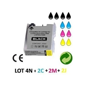 Comparateur de prix : Noveliane Lot 10 cartouches jet d'encre compatibles BROTHER LC970/LC10...