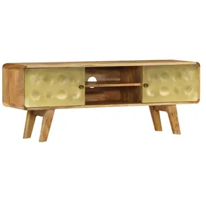 Helloshop26 Meuble télé buffet tv télévision design pratique bois de m... pas cher