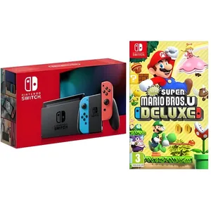 Console portable - Nintendo - Nintendo Switch - 32 Go - Mario - Super Mario Bros.U DeluxeVendu parcdiscount