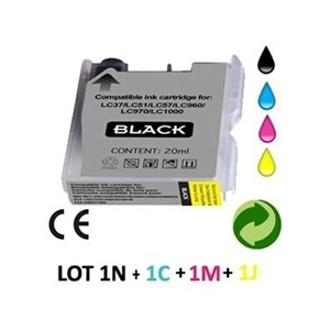 Comparateur de prix : Noveliane Lot 4 cartouches jet d'encre compatiblesBROTHER LC970/LC1000...