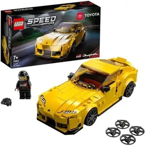 SHOT CASE - LEGO 76901 Speed Champions Toyota GR Supra   jouet voiture de course avec pilote, enfant 7 ans et plus