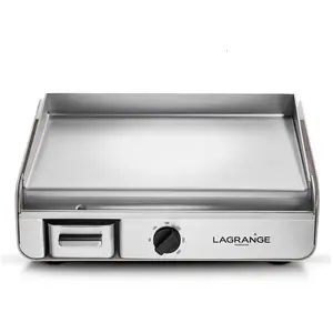 Lagrange - plancha éléctrique 2300w plaque inox 45x33cm 219105 - 219105 pas cher