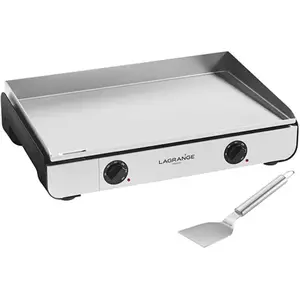Plancha Pro 65 noire et spatule en inox Lagrange pas cher