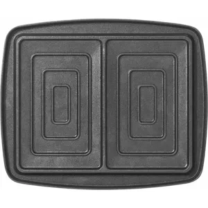 Comparateur de prix : Jeu de plaques Super 2 Antiadhésives Lagrange pour 2 croque monsieur 030423 Noir