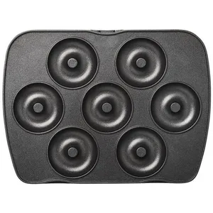 Comparateur de prix : Jeu de plaques Premium Gaufres Lagrange pour 7 mini-donuts 010822 Noir