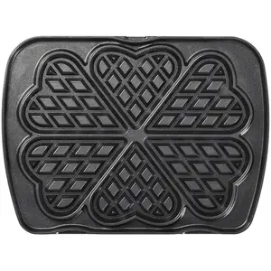 Comparateur de prix : Jeu de plaques Premium Gaufres Lagrange pour 6 gaufres coeur 010522 Noir