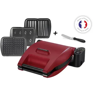 Comparateur de prix : Croque, gaufrier, gaufrette Premium Gaufres Rouge Mat - Spatule Lagrange