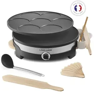 Comparateur de prix : Lagrange Lagrange Tradi' Duo - Crêpière - 1500 Watt