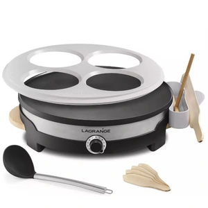 Comparateur de prix : LAGRANGE Crêpière 109018 - Gris et noir