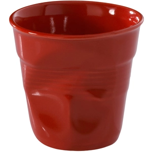Revol RV619088 Tasse Espresso froissé Porcelaine, Rouge, 6.5 x 6.5 x 6 cm pas cher