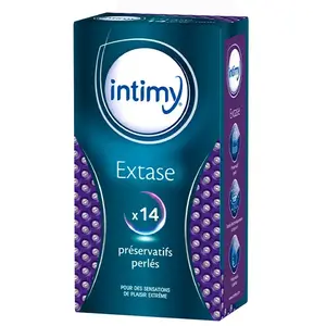 INTIMY BIEN-ETRE SEXUEL EXTASE 14 préservatifs lubrifiés pas cher