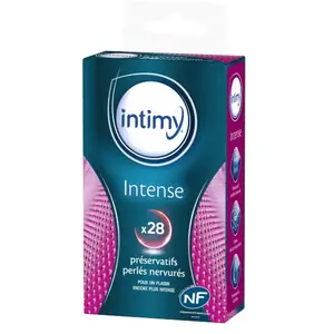Intimy Intense 28 préservatifs pas cher